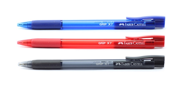 (X7)ปากกา เฟเบอร์ X7มีgribยาง(10) (ไม่รับคืน)