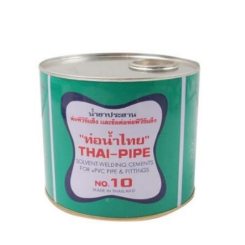 กาวทาท่อพีวีซีท่อน้ำไทย  NO.10  500g (ลัง10กระป๋อง) 